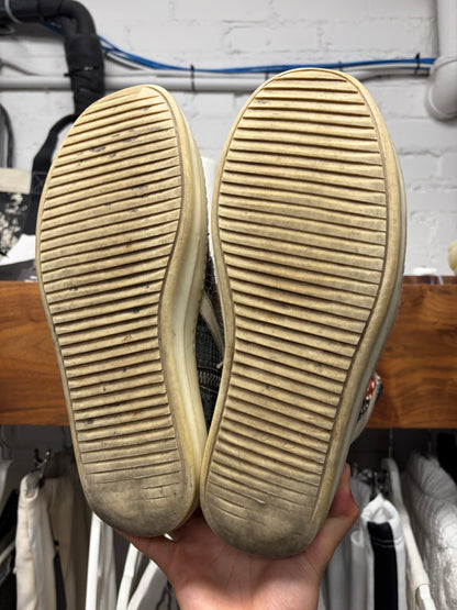 AW2022 Rick Owens ‘Strobe’ Genuine Python Leather ‘Geobasket’ High Top Sneakers