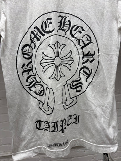 Chrome Hearts ‘Tapei Exclusive’ Horseshoe Logo White Graphic T-Shirt