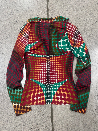 Autumn Winter 1995 Jean Paul Gaultier ‘Cyberdot’ Two Piece Mesh Set
