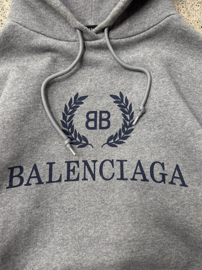 Balenciaga ‘BB Crest’ Heavyweight Terry Cotton Pullover Hoodie