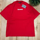 Balenciaga Red Mesh Logo T-Shirt