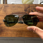 Chrome Hearts ‘Little Classic Oval’ Camo Leather/Silver Sunglasses