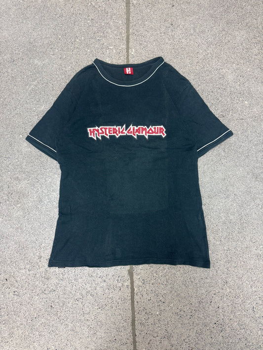 2000s Vintage Hysteric Glamour ‘Heavy Metal’ Black/Red Logo T-Shirt
