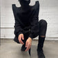 SS2024 Rick Owens ‘Lido’ Tec Shoulder ‘Padoga’ Horned Sweatshirt