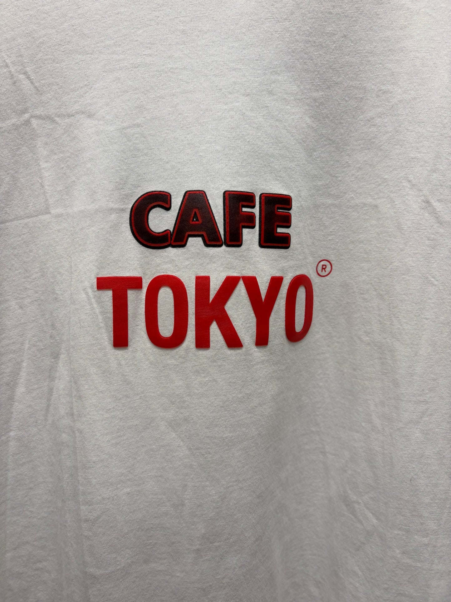 SS2019 Vetements ‘Cafe Tokyo’ Oversized White Graphic T-Shirt