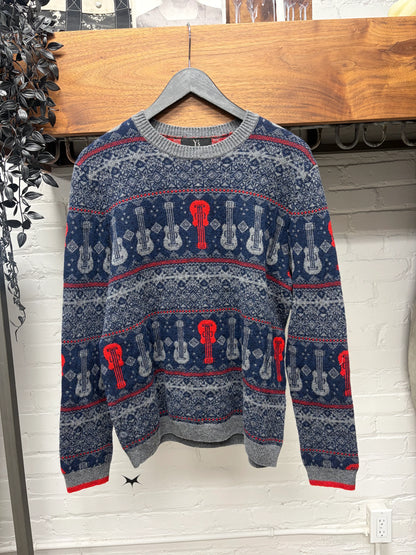 Vintage Yohji Yamamoto ‘Y’s’ Guitar Nordic Patterned Wool Knit Sweater