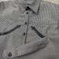 Dsquared2 ‘Houndstooth’ Leather Detailed Western Shirt