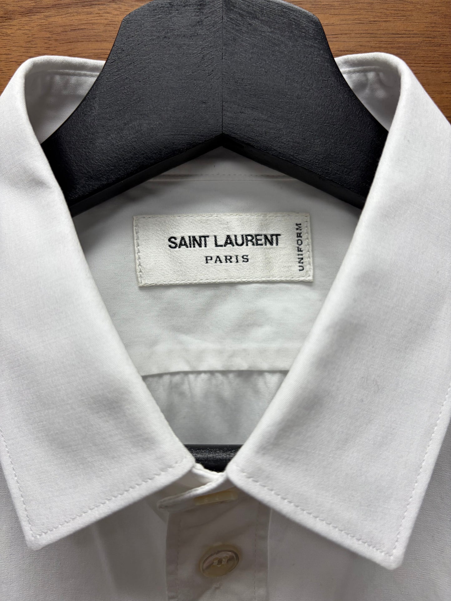 Saint Laurent ‘Staff Uniform’ White Button Up Shirt