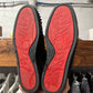 Christian Louboutin Classic Red Bottom ‘Junior Spike’ High Top Sneakers