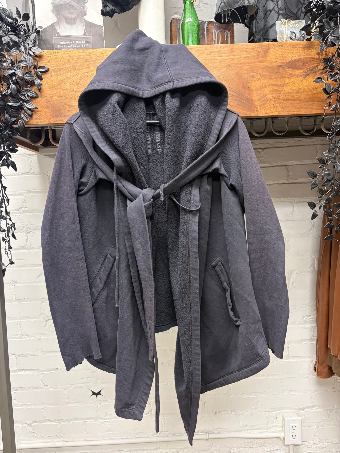 Rick Owens O&M era ‘Mountain’ Druid Plum Sun Faded Hoodie