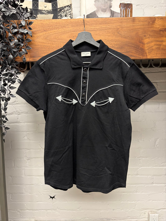 SS2014 Saint Laurent by Hedi Slimane ‘Cassandre’ Western Polo