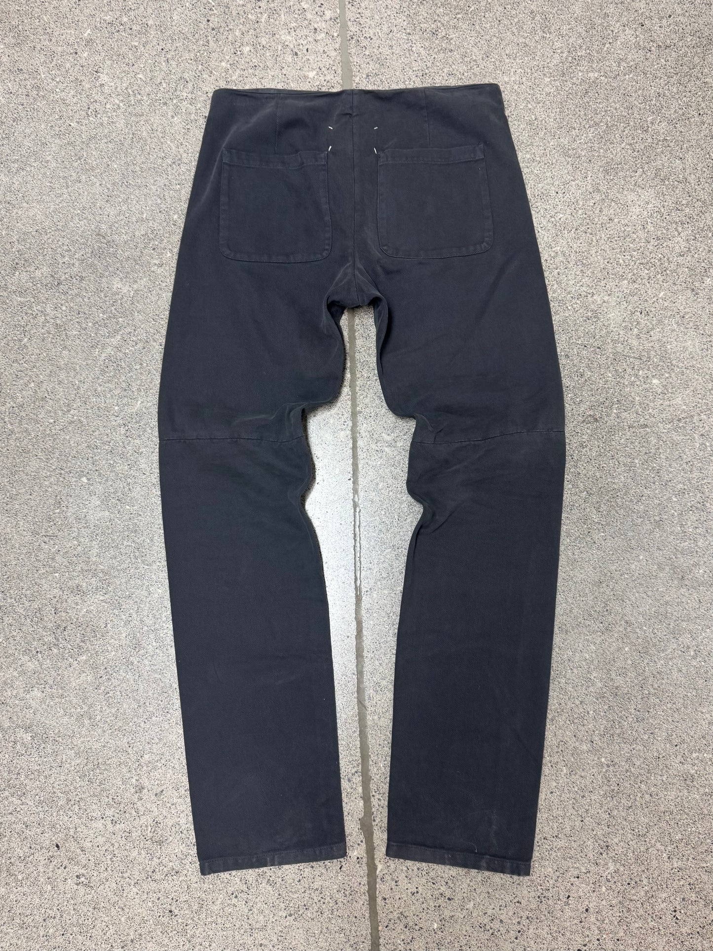 SS2010 Maison Margiela Brown Heavy Cotton Bootcut Pants