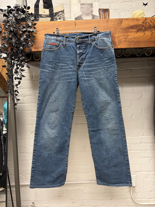 2000s Dolce & Gabbana Classic Blue Wide Leg Denim