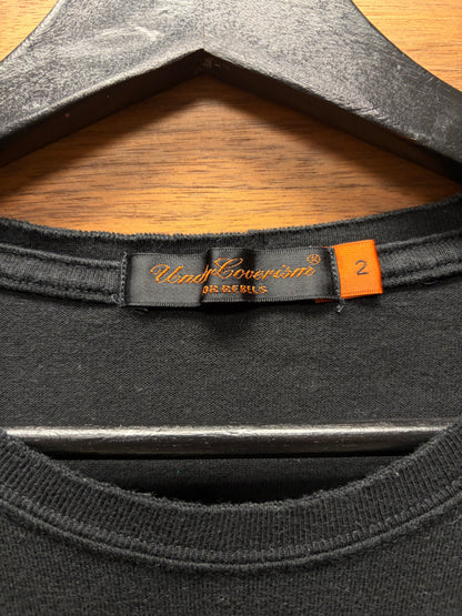 SS2005 Undercover ‘Surrealistic’ Inside Out Seam Black Slogan T-Shirt