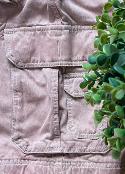 2000s Dolce & Gabbana Pink Wide Cut Denim Cargo Shorts