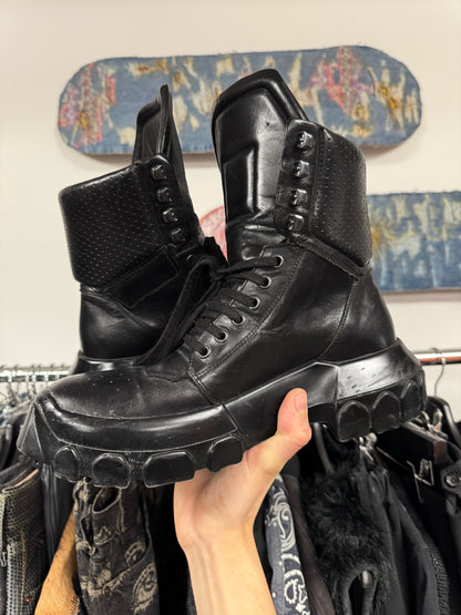 SS2019 Rick Owens ‘Babel’ Tractor Hiking Boots