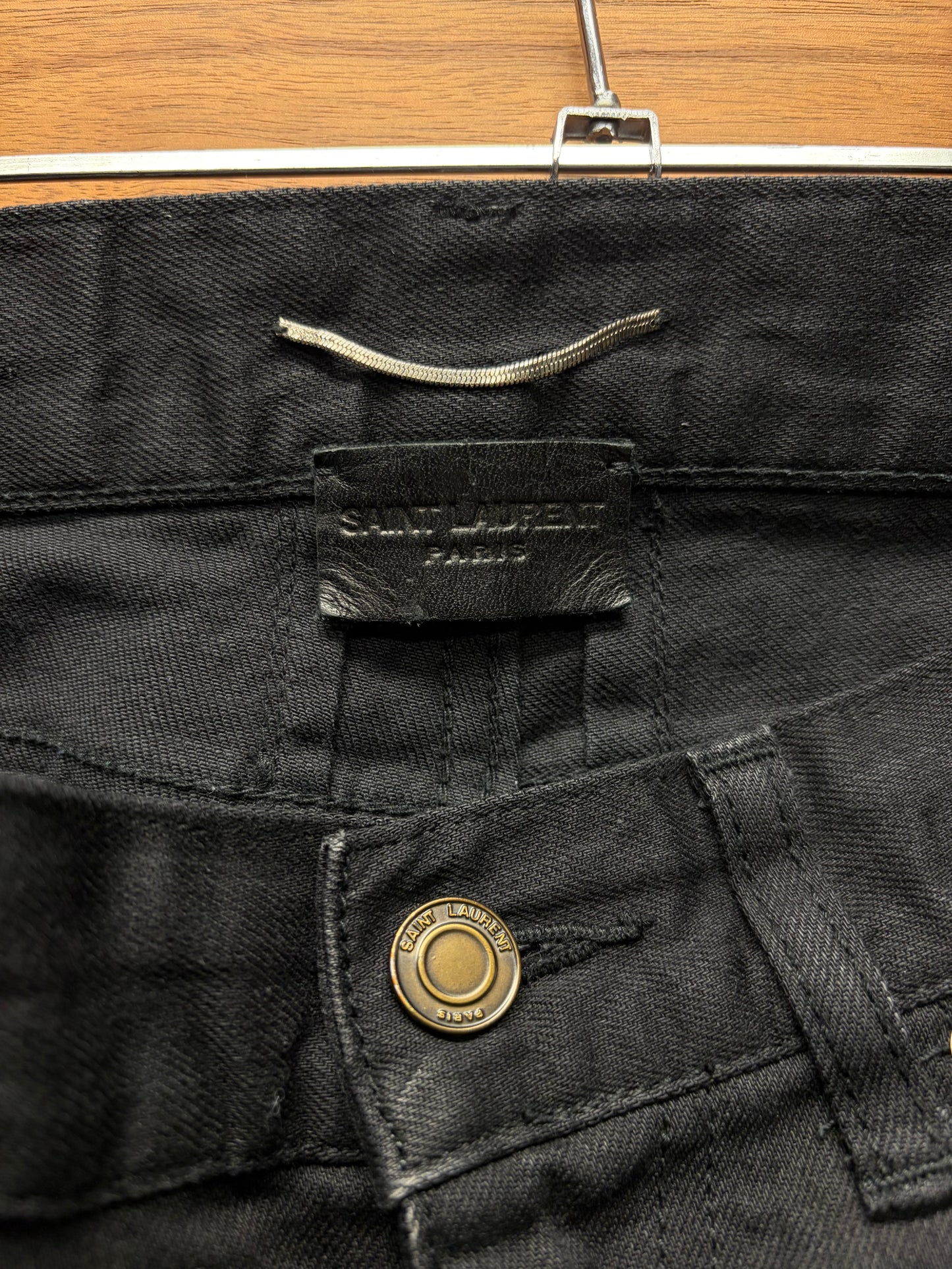 2016 Saint Laurent by Hedi Slimane ‘D02’ Black Skinny Jeans