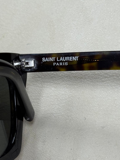 Saint Laurent ‘Kate’ Brown Tortoiseshell Cat Eye Sunglasses