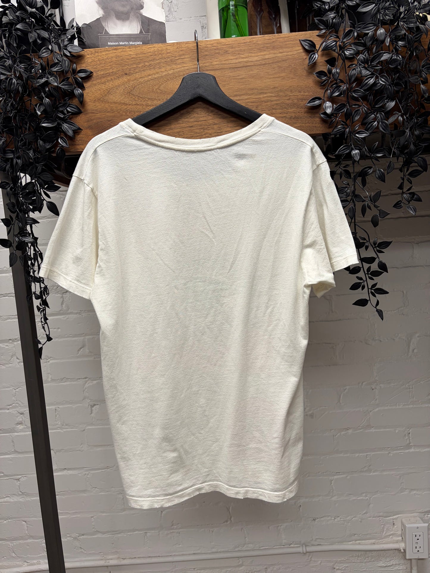 2018 Gucci ‘Amour’ Eye Graphic Red/Cream Distressed Cotton T-Shirt
