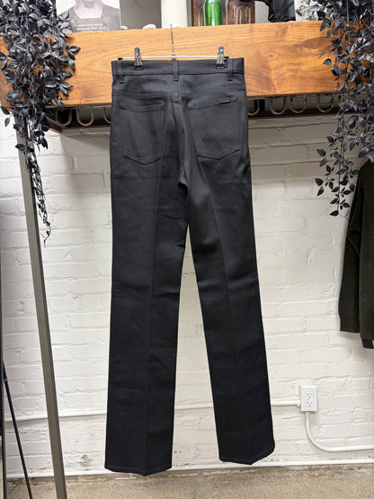 2024 Saint Laruent Black ‘Long Inseam’ Skinny Straight Cut Denim