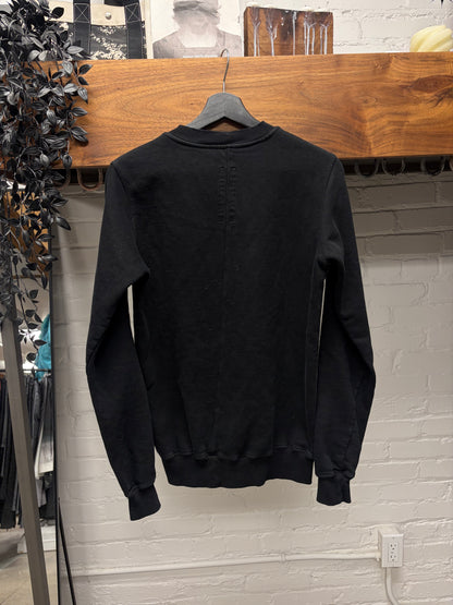 SS2016 Rick Owens DRKSHDW Black Cotton Sweatshirt
