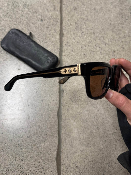 Chrome Hearts ‘MIDIXATHRILL I’ 18 Karat Gold Sunglasses