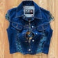 Vintage Jean Paul Gaultier Fringe Deconstructed Denim Vest