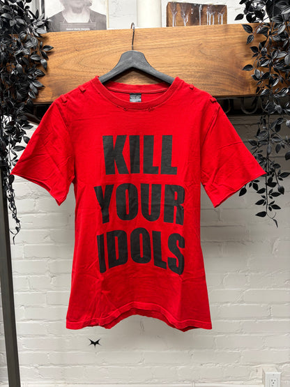SS2006 Number (N)ine ‘Welcome to the Shadows’ Kill Your Idols Slogan T-Shirt