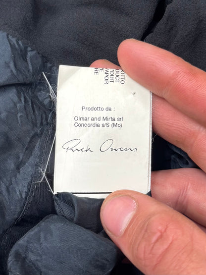 Rick Owens Olmar & Mirta Era ‘Sheer Back’ Zip Up High Neck Track Jacket