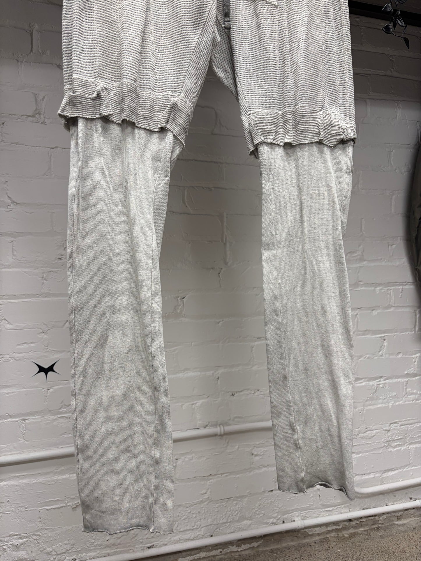 SS2014 Julius Layered Thermal Cotton/Corduroy Drawstring Jogger Pants