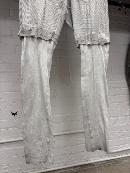 SS2014 Julius Layered Thermal Cotton/Corduroy Drawstring Jogger Pants