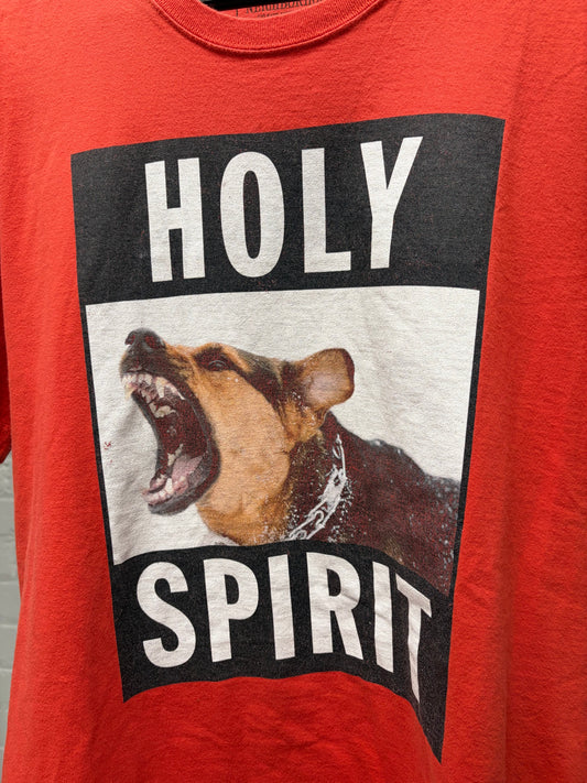 Neighborhood ‘Holy Spirit’ Rottweiler Red Graphic T-Shirt