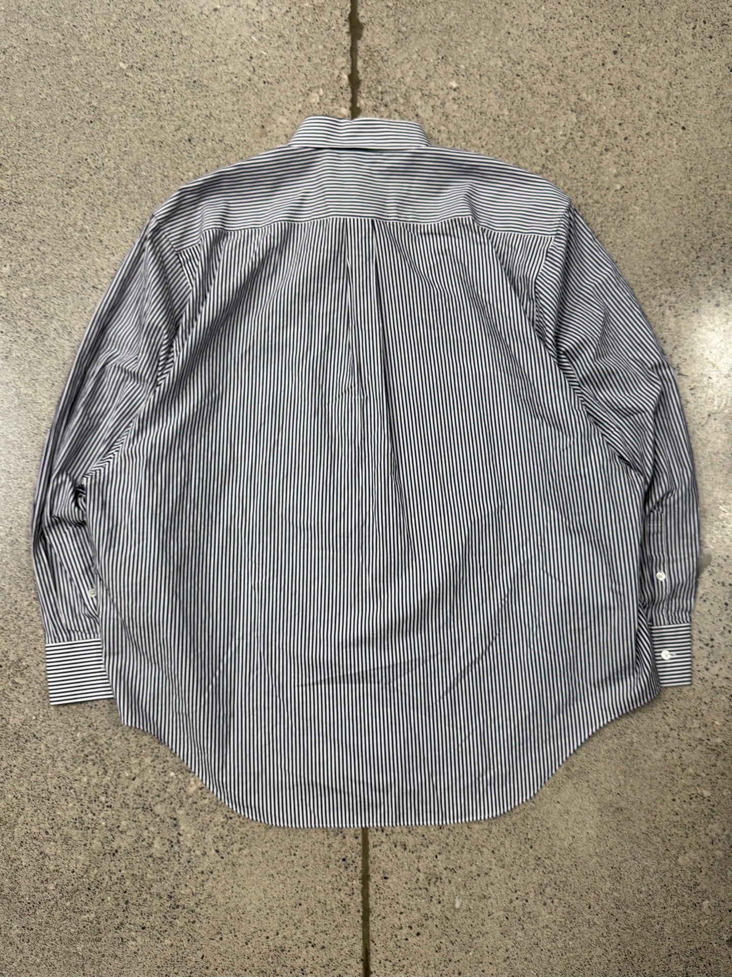 SS2017 Vetements x Comme Des Garçons Shirt Striped Button Up