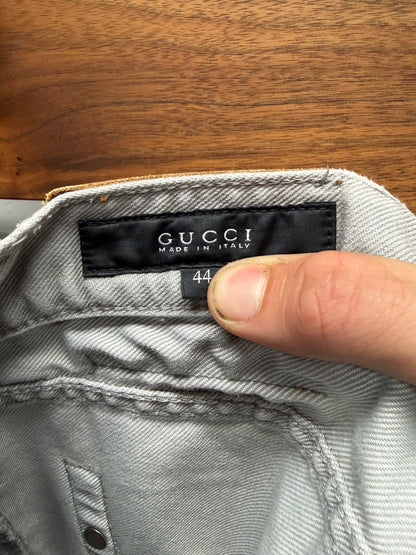 2000s Gucci Washed Grey Skinny Jeans