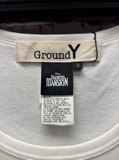 Yohji Yamamoto x Haunted Mansion ‘Foolish Mortal’ White Graphic Tank Top