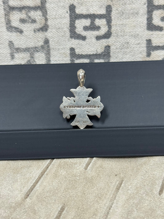 Chrome Hearts ‘CH Logo’ 925 Silver Cross Pendant