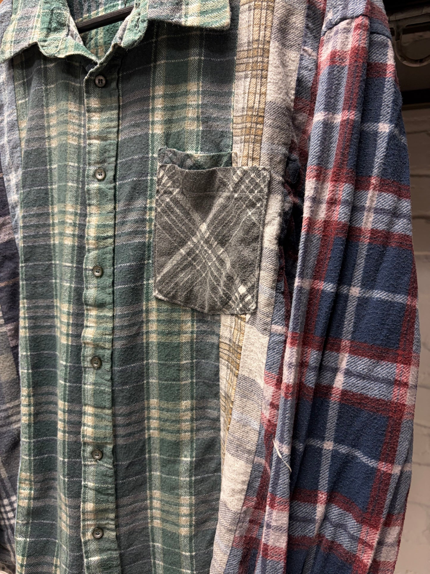 Needles ‘Rebuild’ Reconstructed Plaid Flannel