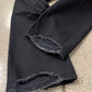 2022 Balenciaga ‘Heel Bite’ Black Bootcut Denim