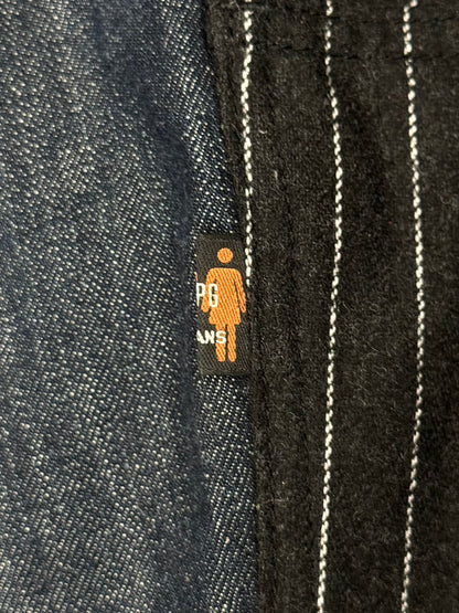 Vintage Jean Paul Gaultier Pinstripe/Denim Hybrid Jeans