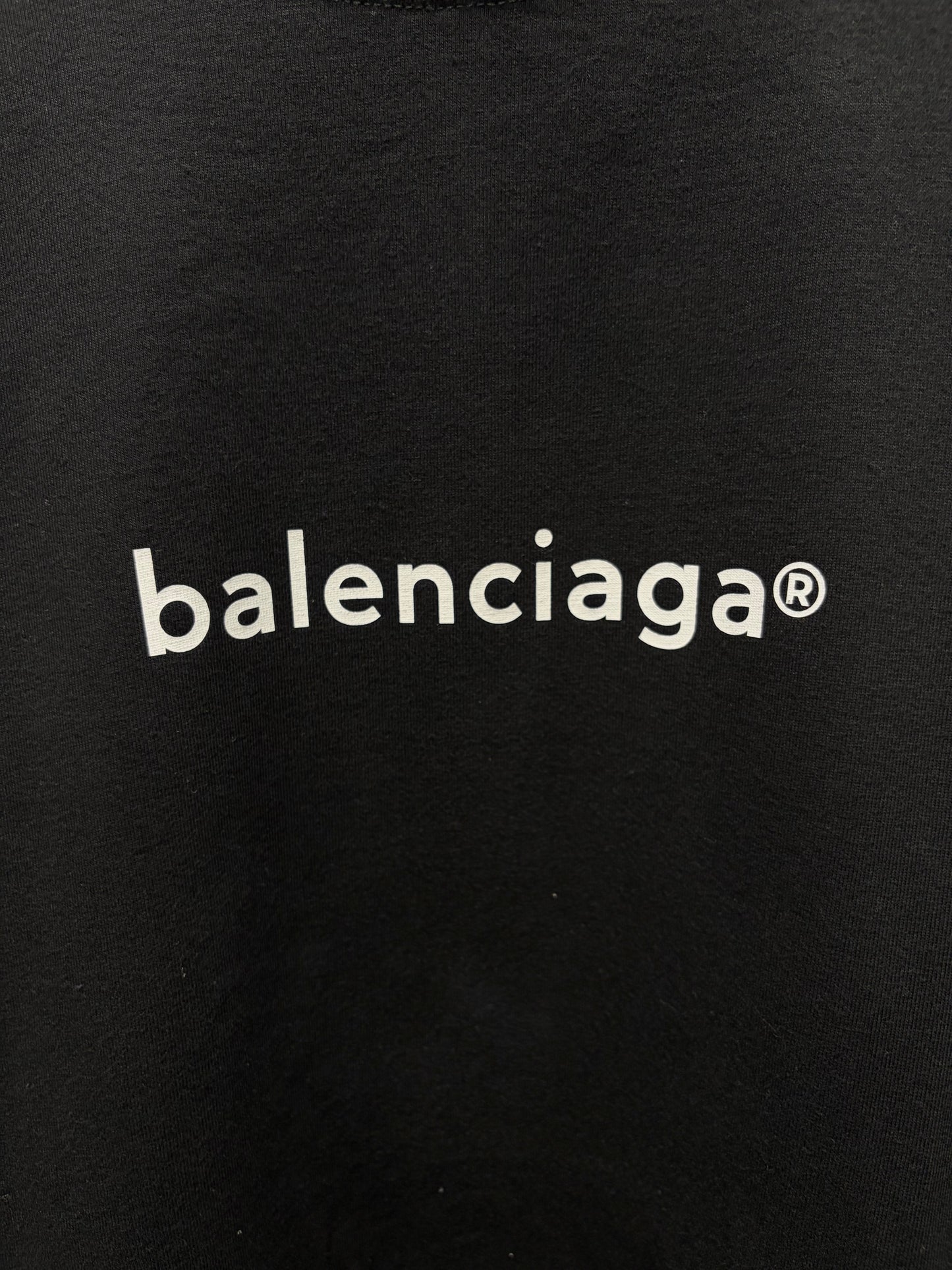 2020 Balenciaga ‘Simple Logo’ Black Oversized T-Shirt