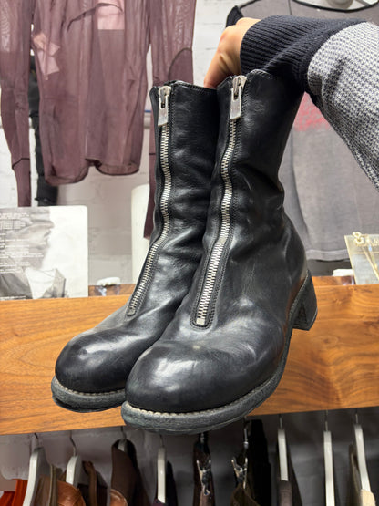 Guidi 'PL2' Black Horse Leather
Front Zip Boots