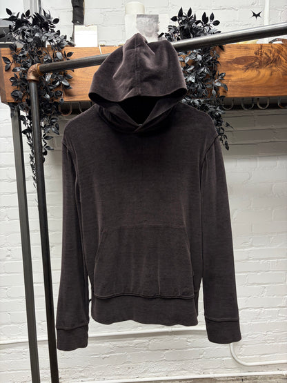 Gucci by Tom Ford Brown Velour Pullover Hoodie