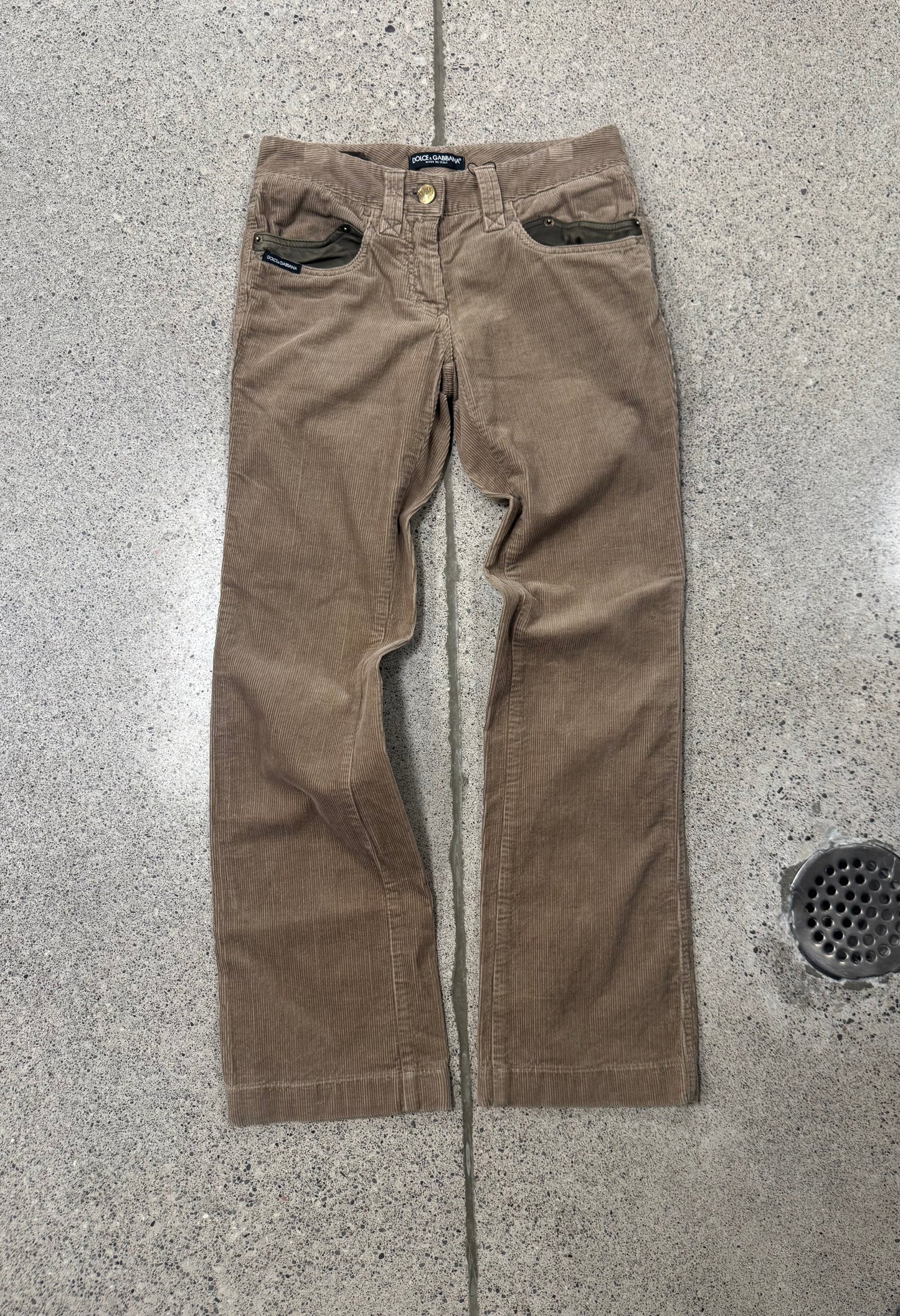 2000s Dolce & Gabbana ‘D&G’ Flared Corduroy Pants