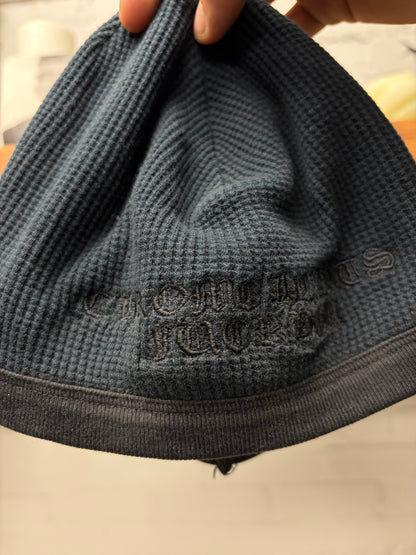 Vintage 90s Chrome Hearts ‘Fuck You’ Black Thermal Skull Cap