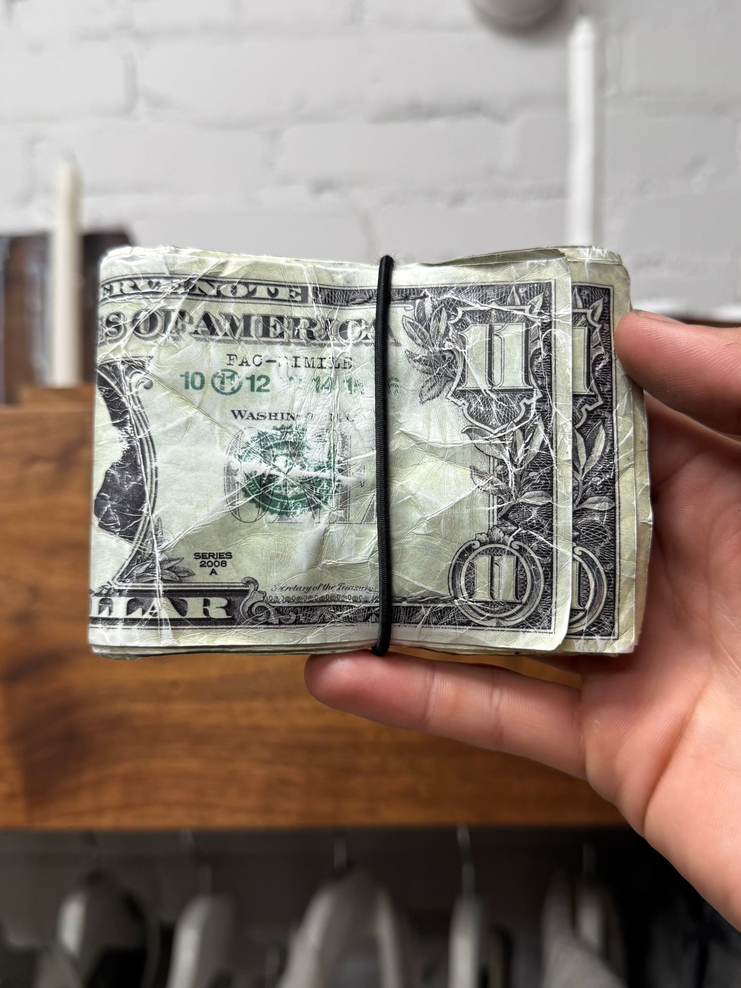 SS2008 Maison Martin Margiela ‘$11 Dollar Bill’ Bifold Wallet