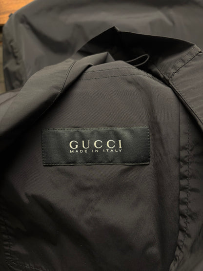 2000s Gucci Nylon Shell Black Military ‘Field Jacket’