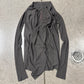 AW2012 Rick Owens ‘Mountain’ Dust Brown Ribbed Wool Cardigan
