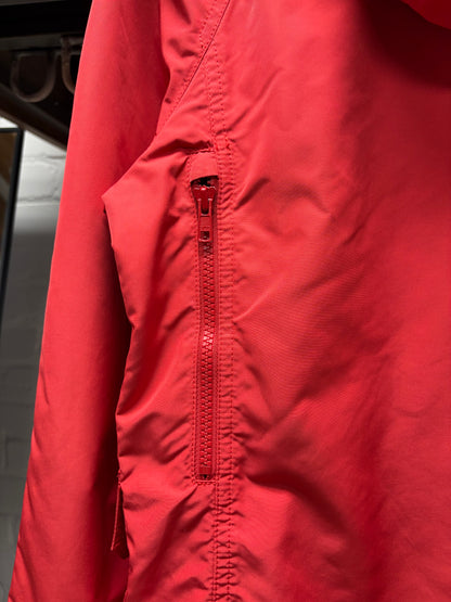 2008 Junya Watanabe Red Nylon Shell Cargo-Tech Jacket