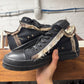 Rick Owens Limited Edition Distressed ‘Ramones’ Black/Brown Trim