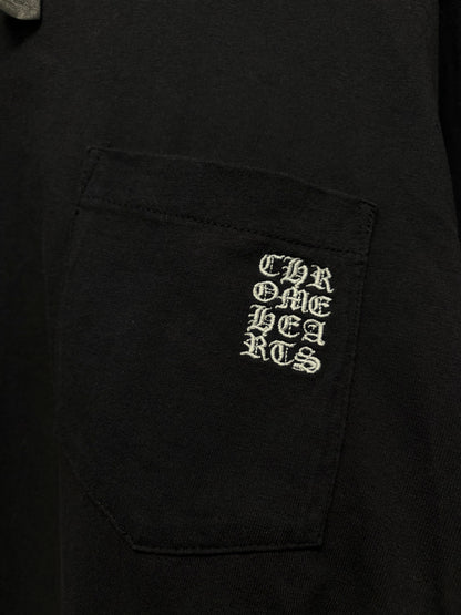 Chrome Hearts GRP Black Embroidered Logo Long Sleeve Shirt